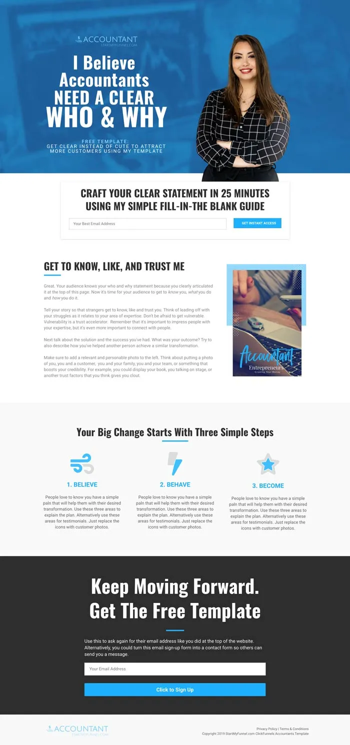 ClickFunnels accountant template